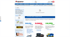 Desktop Screenshot of linguaphone.com.my