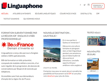 Tablet Screenshot of linguaphone.fr